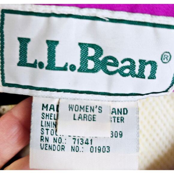 L.L. Bean Vintage Ws L Track Suit Set. Goretex. Magenta Pink Teal. 90s. Y2K Vibe - Picture 3 of 16